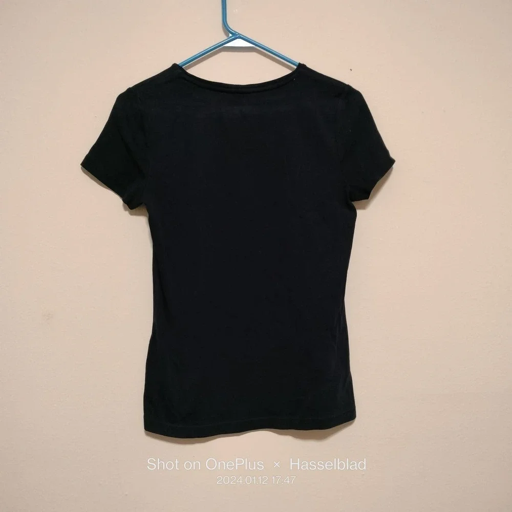 The Talbots Tee Pima Cotton Size Small Navy blue - Picture 3 of 6